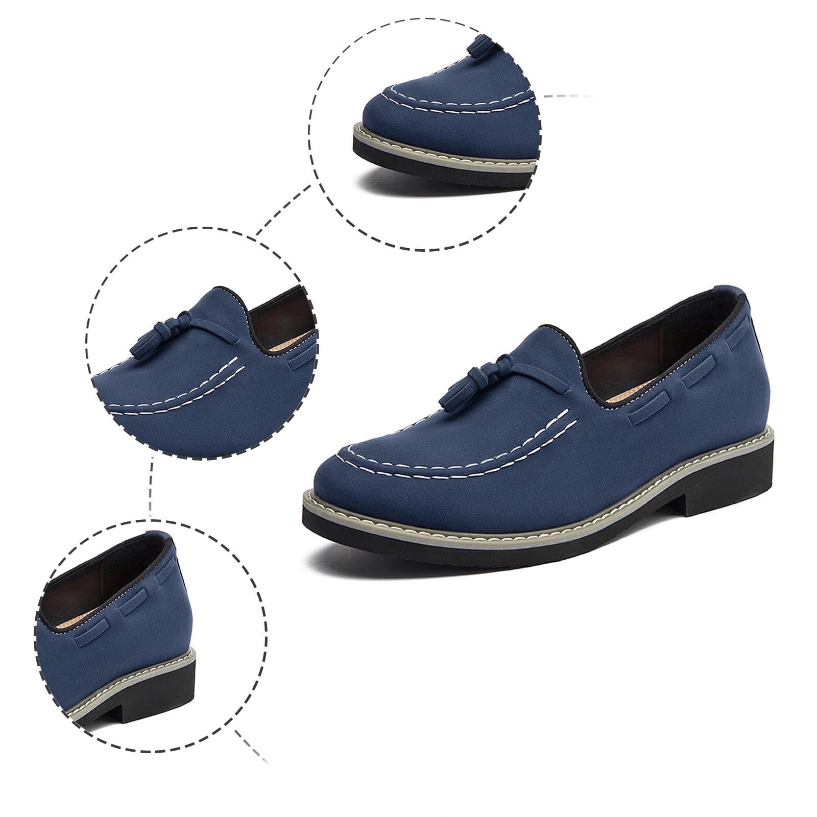 Mocasines para hombre negro terciopelo mocasín borlas piel sintética mocasines vintage boda vestido zapatos de barco diseño tradicional zapatillas de diseño tradicional zapatos para hombre
