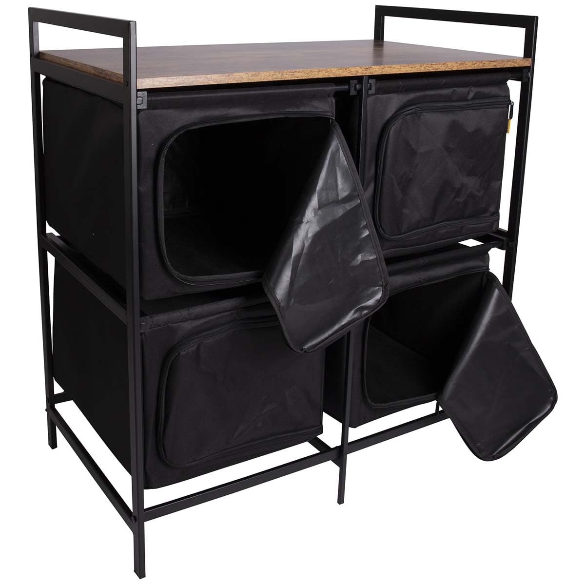 Bo-Camp Industrial Camping Küche Lawton Falt Schrank Schubladen Tisch Holz Stahl