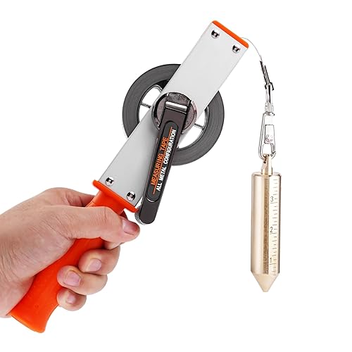 YJINGRUI Cintas de medición de tanque de aceite de 33 pies32.8 ft, a prueba de explosiones, cinta de medición de aceite de acero inoxidable con