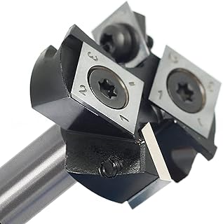 Slab Flattening Router Bit 1/2 Shank - CNC Spoilboard Surfacing Router Bit - Carbide Insert Router Planer Bit - 1-1/2" Cutting Diameter Planing Bit for Woodworking