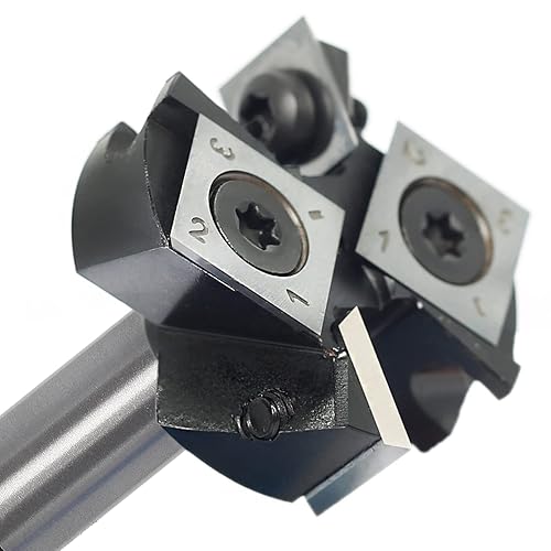 Broca de enrutador aplanador de losa 12 vástago - Broca de enrutador de superficie de spoilboard CNC - Broca de cepillado de enrutador de inserción