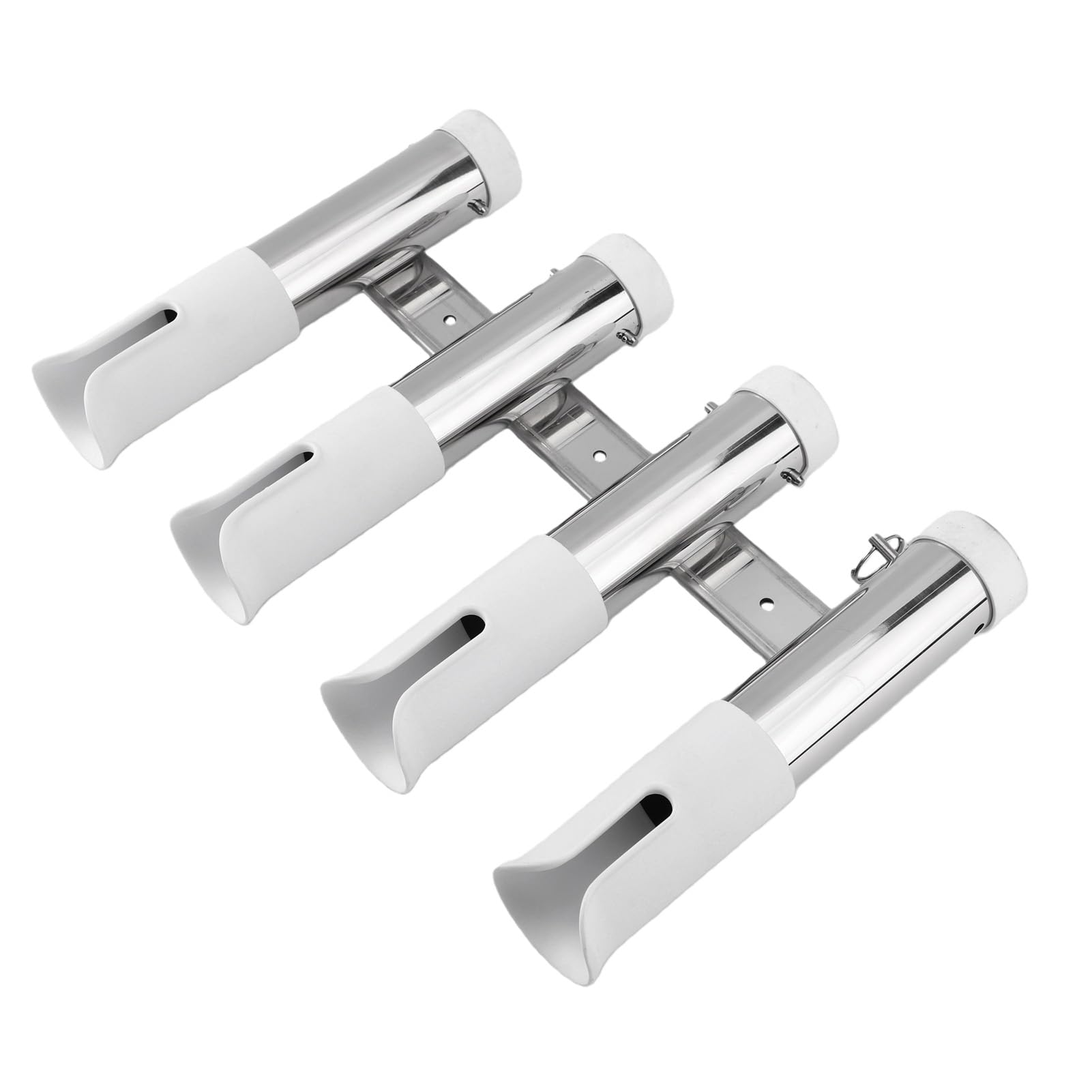 Soporte para Caña de Pescar, Portacañas de 4 Tubos de Acero Inoxidable