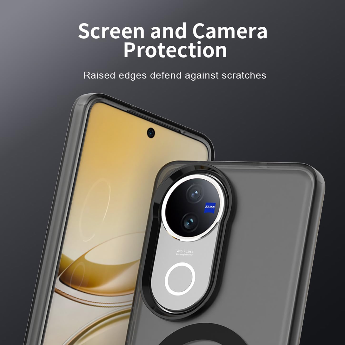 SEAHAI Cover Per Vivo V50 5G / Vivo V50e 5G, Custodia Pelle