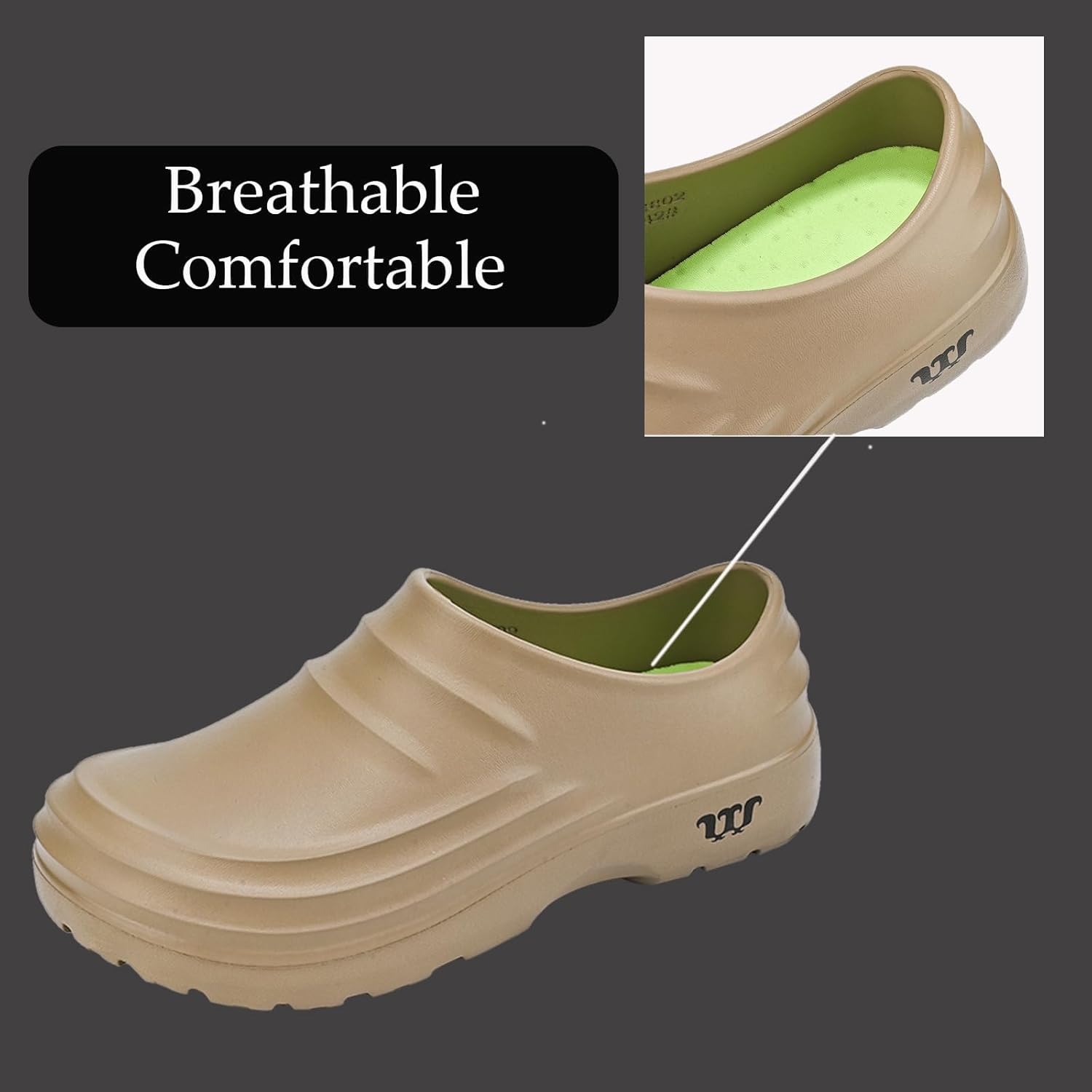 Non-Slip Kitchen Shoes for Men and Women-Oil Resistant Waterproof Chef Shoes with Rubber Anti-Skid Sole,Men's Comfortable Work Mules & Clogs for Restaurant, Nursing, and Industrial Use - Image 3