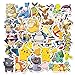 PMSMT 50 pièces Pokemon étanche Dessin animé Jouets pour Enfants Autocollant Mixte Planche à roulettes Voiture vélo téléphone Portable Sac de Voyage pour Ordinateur Portable drôle Graff