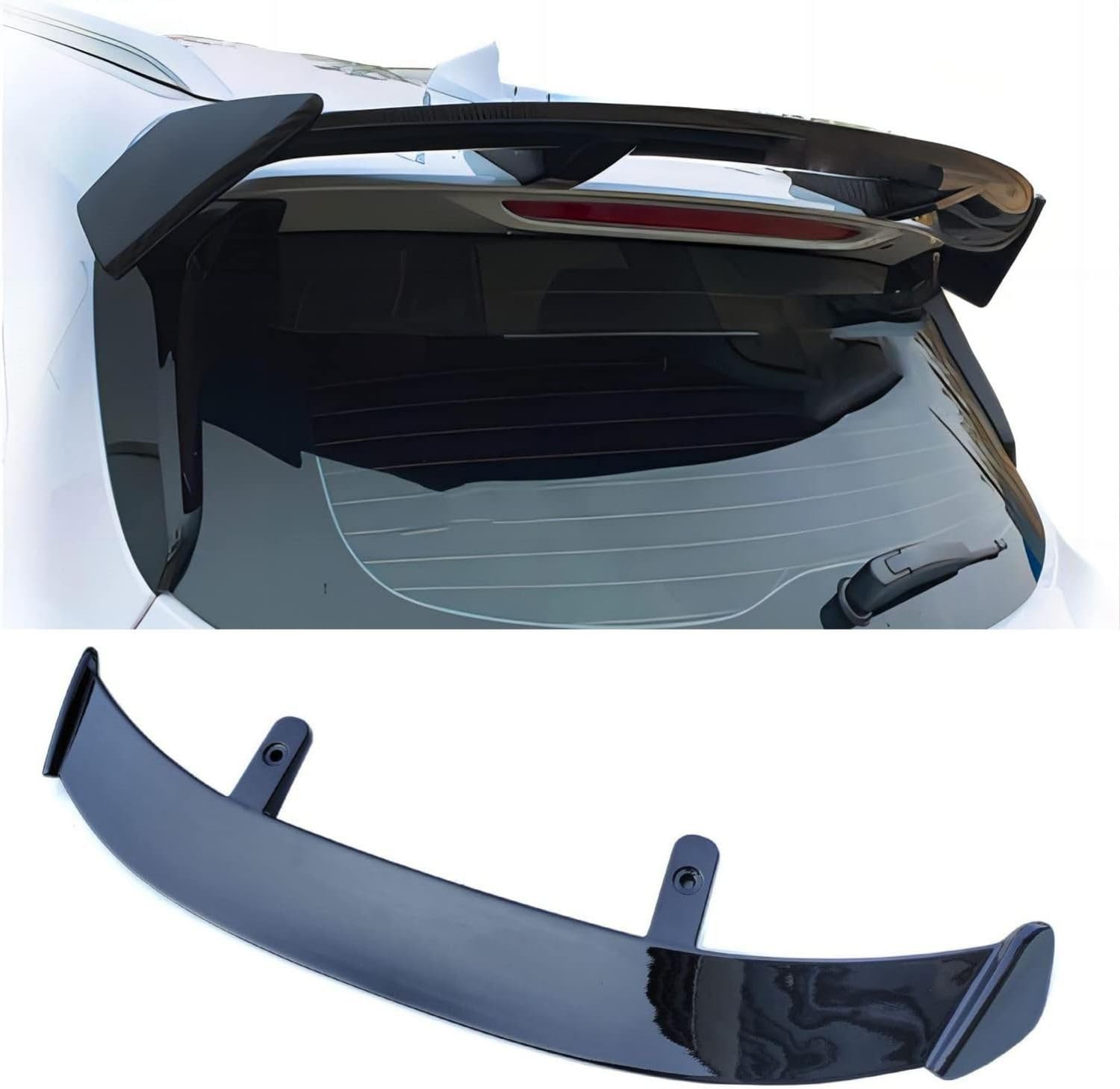 Spoiler per Tetto Auto per Renault Clio/Clio RS V IV III II I B7/BF/BH/KH/BR/CR/SB/SR/BB/CB Hatchback 1990-2023 Accessori Esterni, Nero Lucido