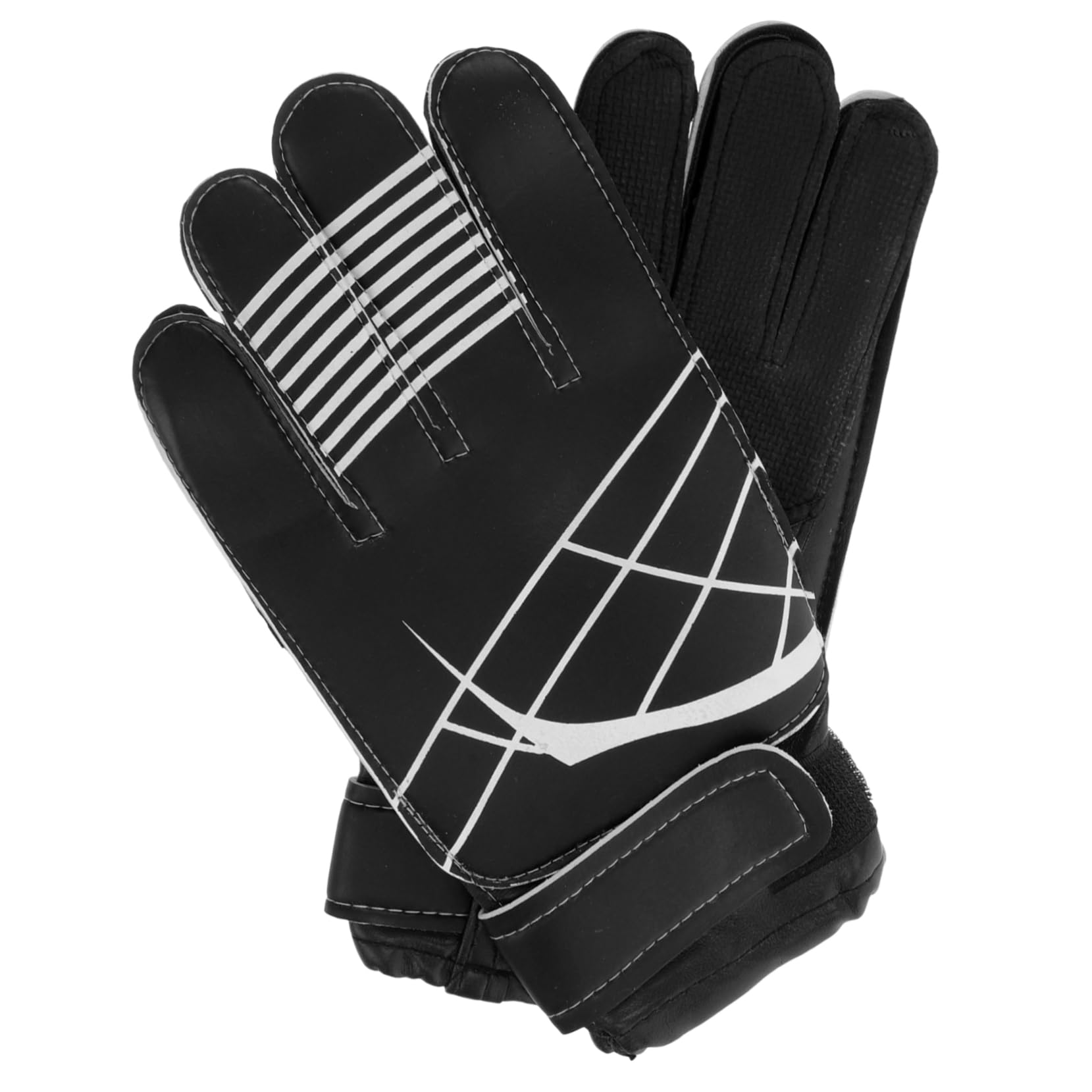 POPETPOP 1 Pair Boys and Girls Goalkeeping Soccer Glove Wear-Resistant Comfortable Fit Training Sports Supplies