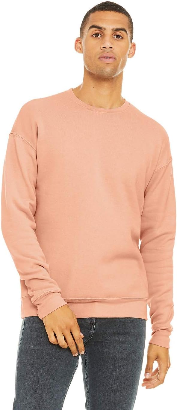 Bella Canvas Unisex Adult Fleece Drop Shoulder Sweatshirt (L) (Dusty Blue) - Image 4