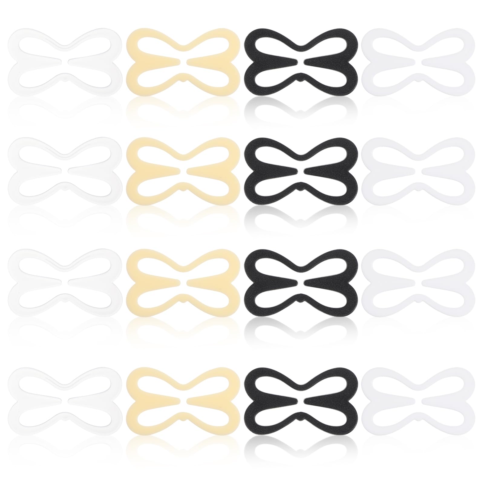 Nogeiq 16 Stück BH Träger Clip Damen BH Klammer Rücken BH Clips für BH Träger Rücken, rutschfeste BH Träger Halter, Unsichtbare Bra Strap Clips für Fitnesssport Verhindern Schultergurte Rutschen