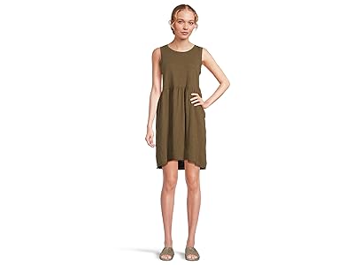 Mod-o-doc Drop Shirred Waist Tank Top Dress Women