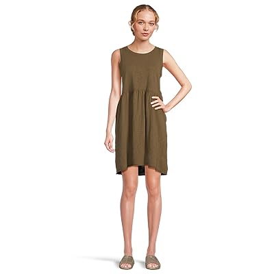 Mod o doc Drop Shirred Waist Tank Top Dress Women