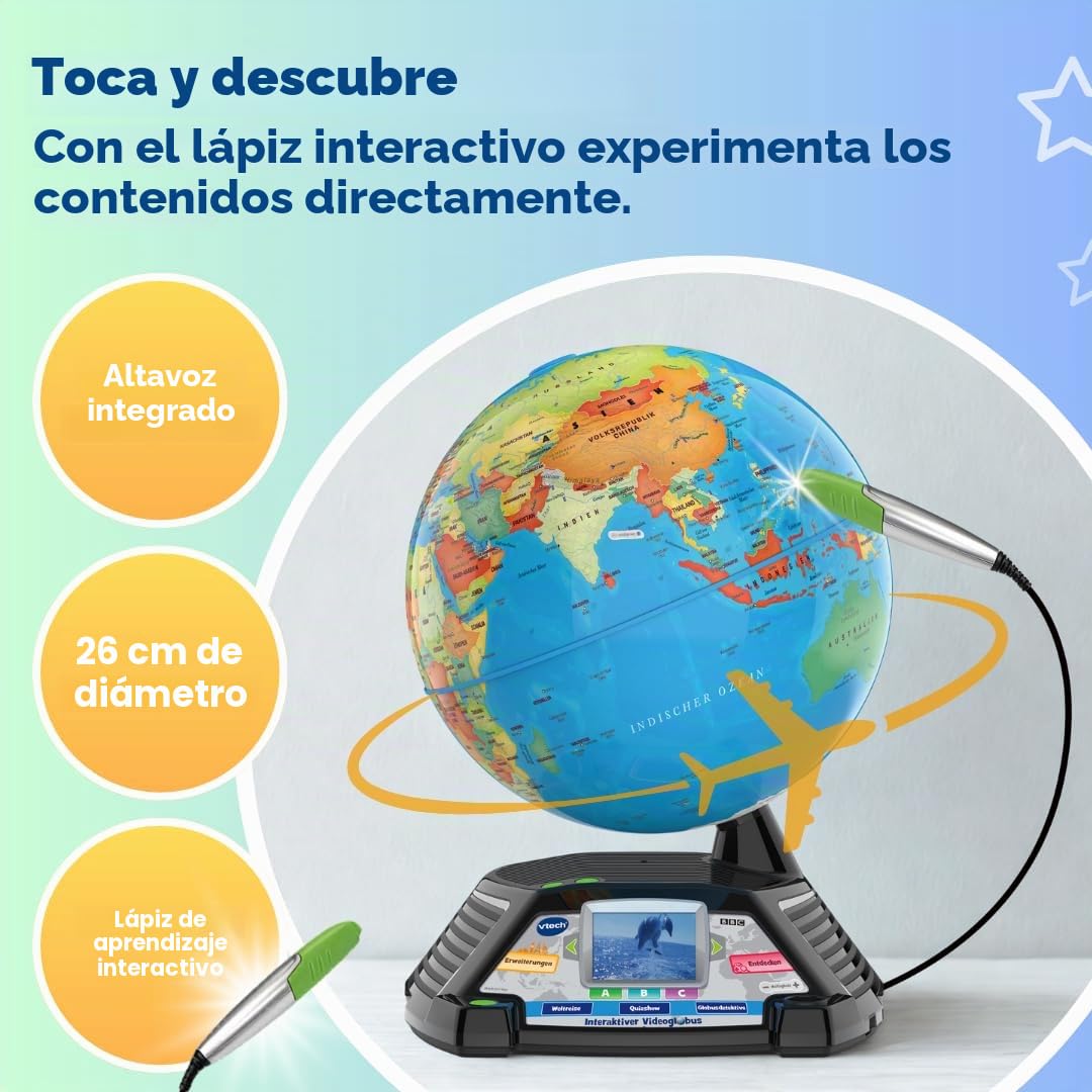 Vtech- Globo de Aprendizaje, Multicolor (80-605464)