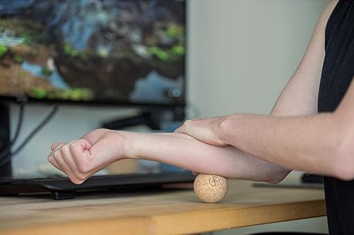 Miniatura 6 de Bola de masaje de corcho de viaje, alternativa ligera y sostenible a la bola de lacrosse para aliviar el dolor muscular (1.9 pulgadas (paquete de