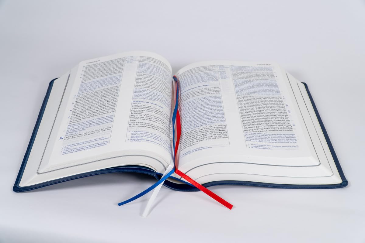 Elberfelder Bibel mit Erklärungen - Leder: und Fotos zur Welt der Bibel