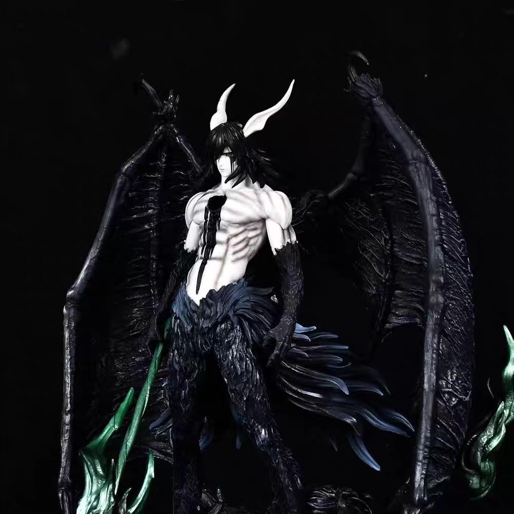 Figurka Hollow Ichigo – Black Wing Ulquiorra, duże figurki anime, Horned, Ichigo Ulquiorra, Cifer, stojąca, kolekcjonerska, figurka do zabawy, prezent dla fanów, 30 cm