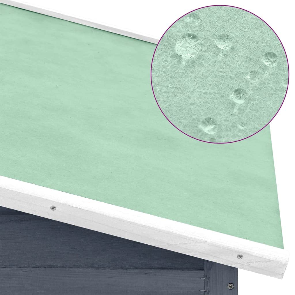 Pollaio VidaXL In Legno Abete | Rosso/Bianco | Con Recinto, Nido E Vassoio Estraibile | 191x67x117 Cm - Foto 6