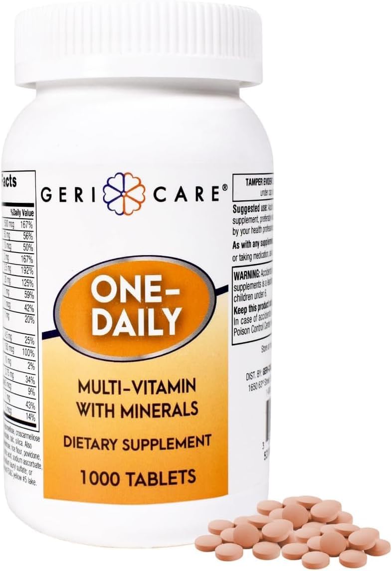 One-Daily Multivitamins with Minerals for Men & Women (1000 Tablets) High-Potency Multi-Vitamin & Multimineral Dietary Supplement for Immunity, Energy| Complete Daily Nutritional Support
