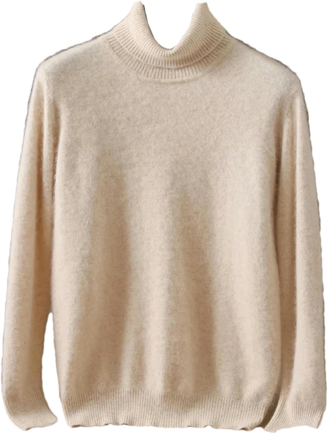 Men's Thickened High Neck Sweater Undercoat Solid Color Long Sleeve Men's Turtleneck Sweater Pullover