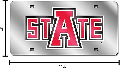 Miniatura 392 de Rico Industries Placa de matrícula de metal con incrustaciones láser de Florida Gators de la NCAA plateado,Alternativo,Negro -,Negro/Plata,Azul,azul