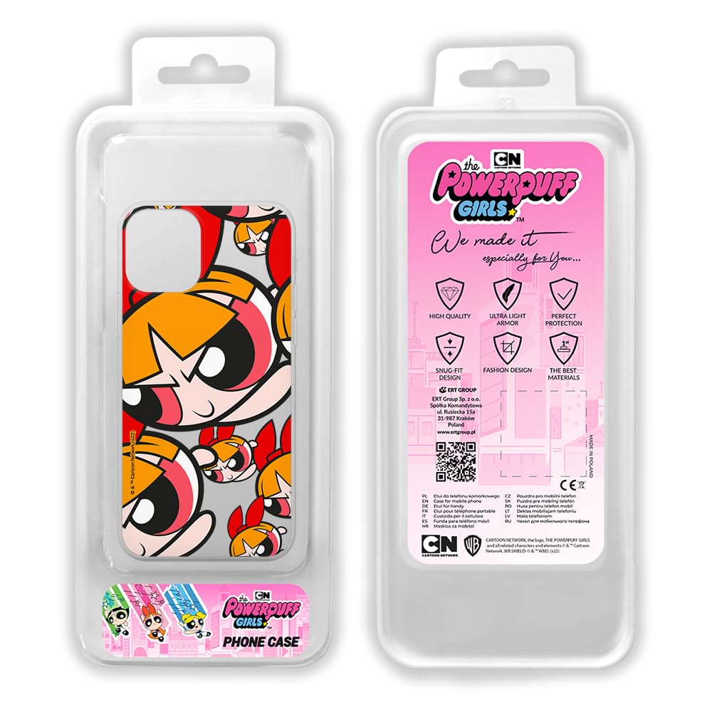 ERT GROUP Custodia IPhone 12/12 Pro The Powerpuff Girls - Originale Licenza Ufficiale, TPU Flessibile, Design 026
