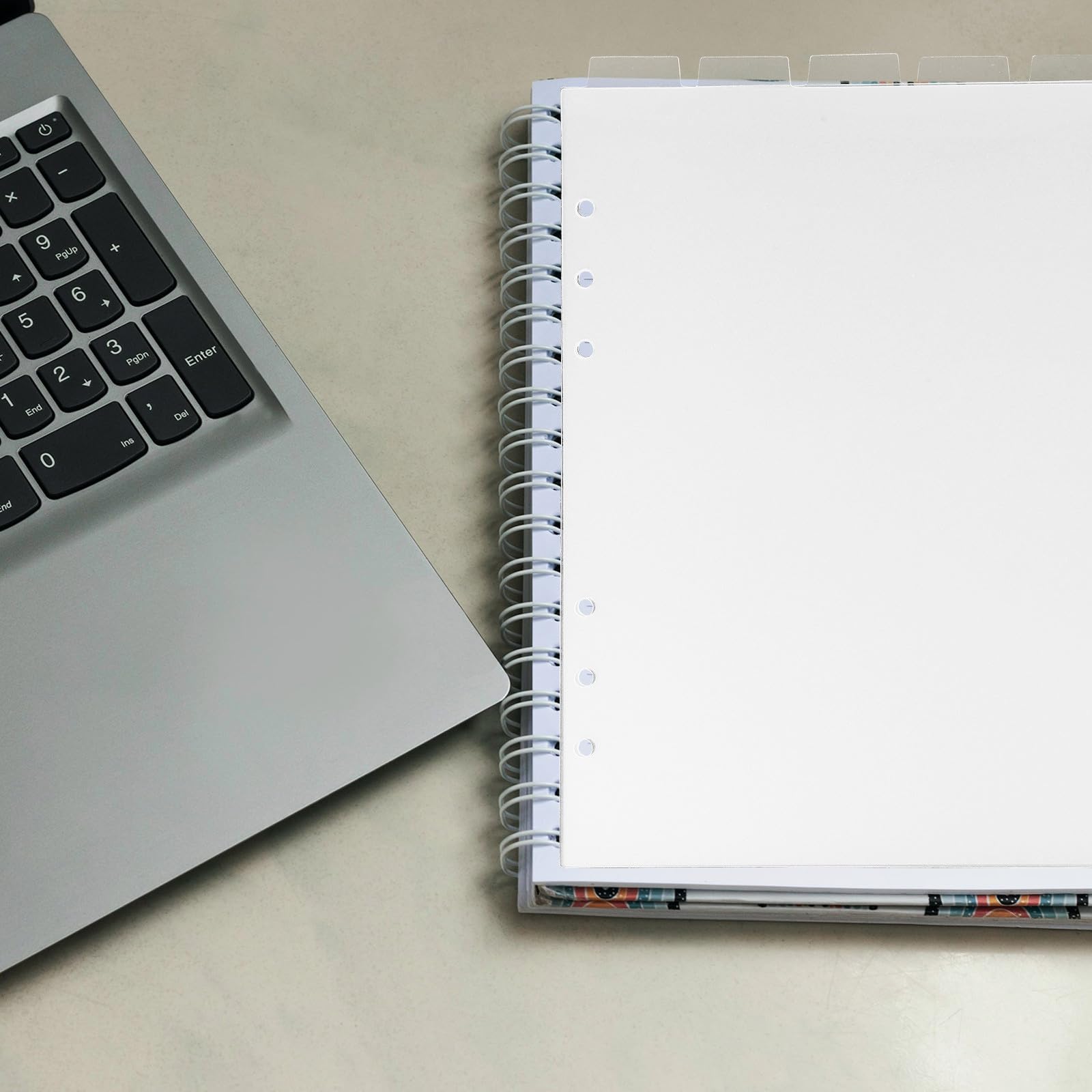 Mipcase Divisori Per Indice in Pvc Trasparente Linguette Staccabili Per Quaderni e Planner Uso Ufficio e Scuola