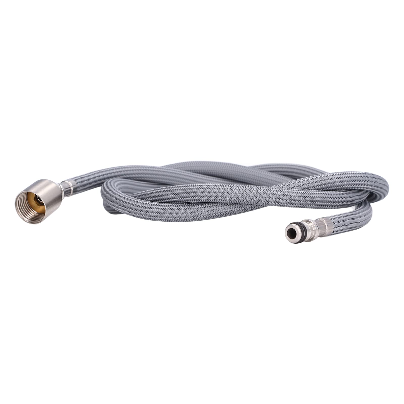 G1/2 1,5 m Tuyau de Douche Flexible en Nylon Tressé et PVC – Remplacement pour Robinet Cuisine et Salle de Bain