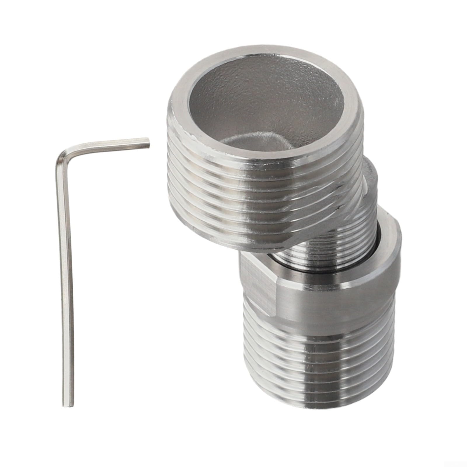 Adaptador de grifo curvo ajustable para solucionar tomas de agua desviadas y descentradas