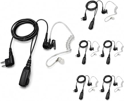 JTech Secret Service Style Earpiece with Push-to-Talk