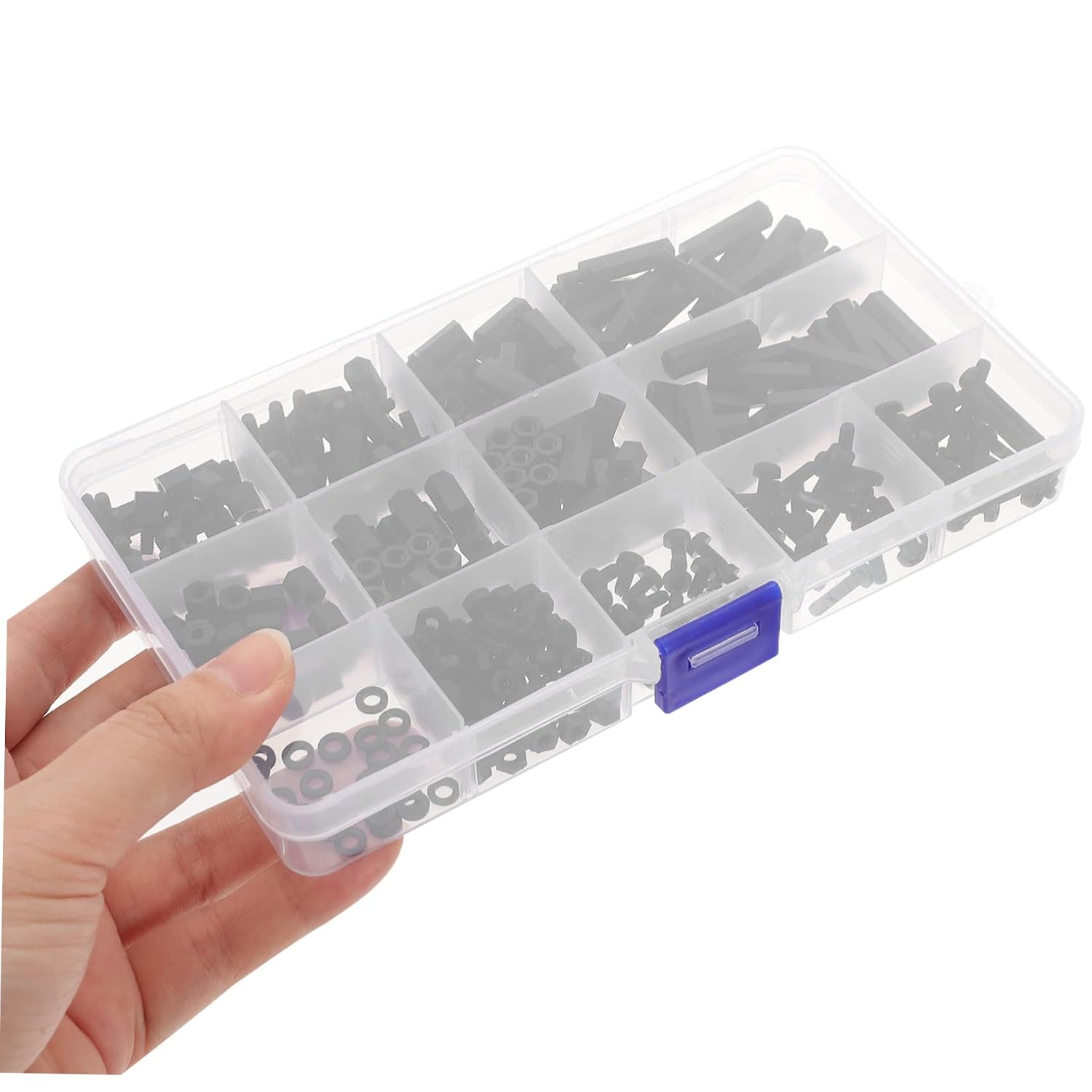 2sets Nylon Spacer and Screw Assortment Kit Nuts Washers and Standoffs for PCB Drone and Computer Motherboard Fastening