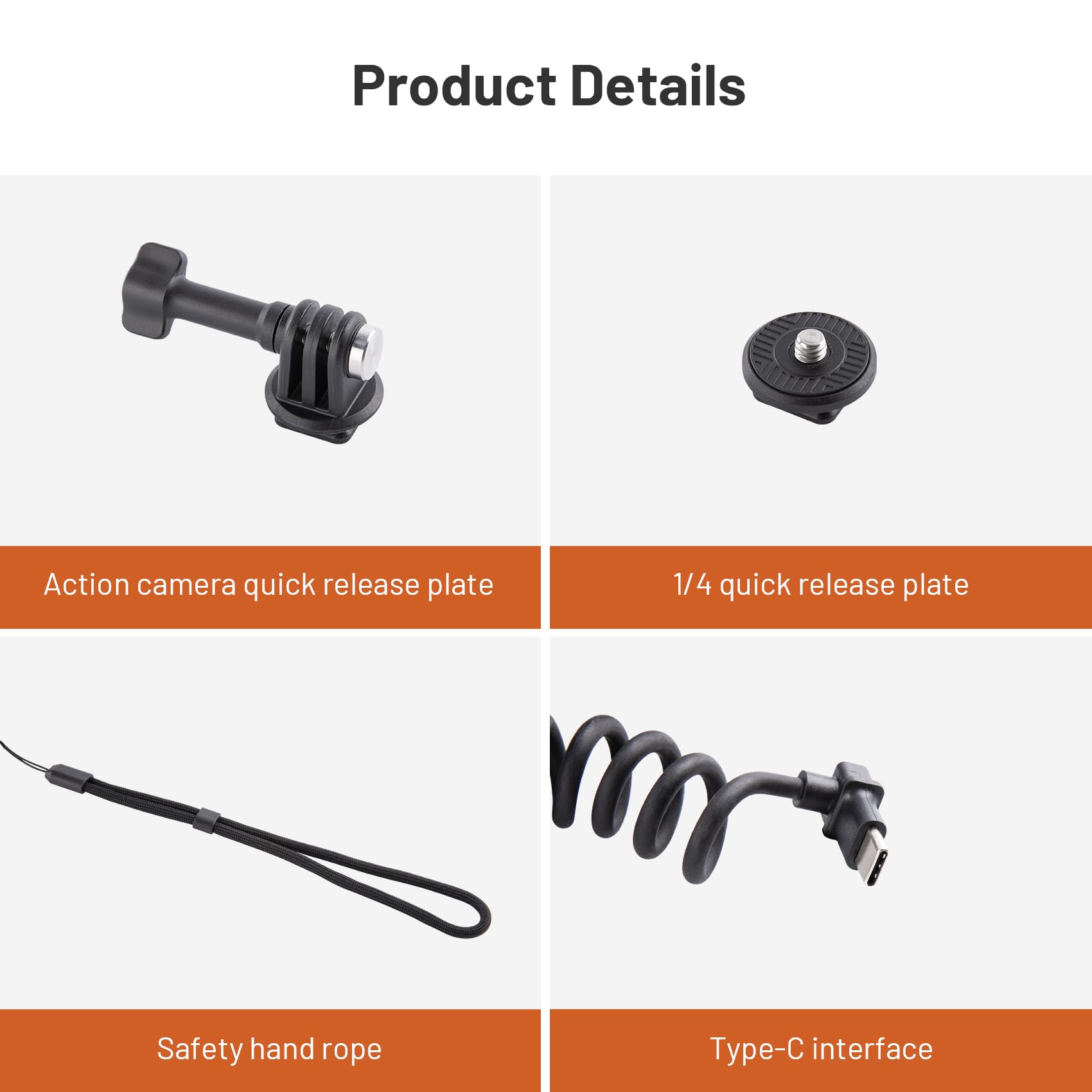 PGYTECH CapLock MantisPod Power, Batteriegriffhalterung für Insta360 Ace Pro 2/X3 Laden Selfie Vlog Anhang Stativ Einbeinstativ mit Action Kamera und 1/4" Adapter, 5000mAh Stromstick für Telefon