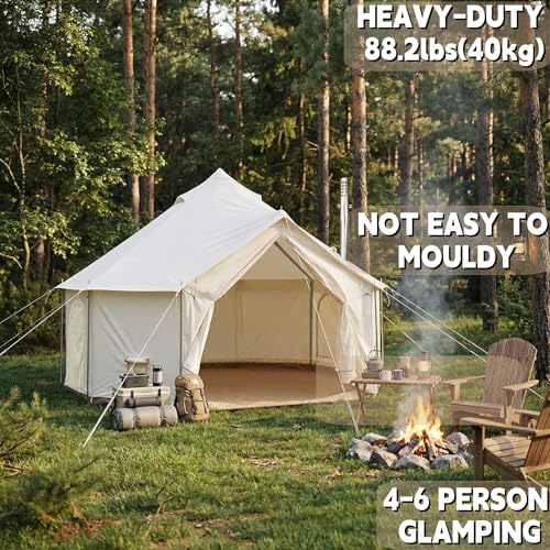 Carpa Yurt Redonda 13ft para 4-6 Personas 4 Temporadas miniatura 2