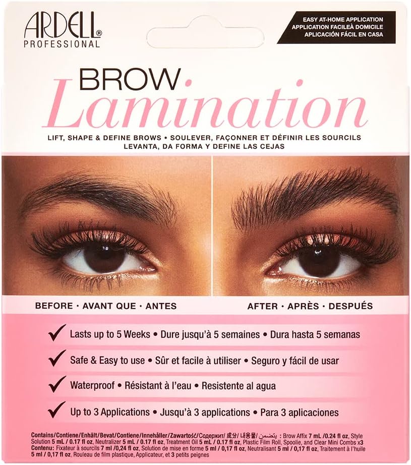 Ardell Brow Lamination Kit, Lift, Shape, and Define Brows, Waterproof, 1-Pack