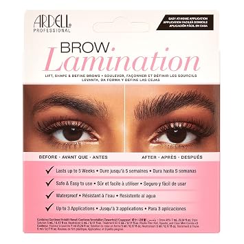 Ardell Brow Lamination Kit, Lift, Shape, and Define Brows, Waterproof, 1-Pack