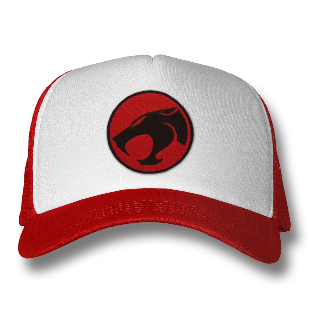 Thundercats Officially Licensed Logo Trucker Cap (White-Red)