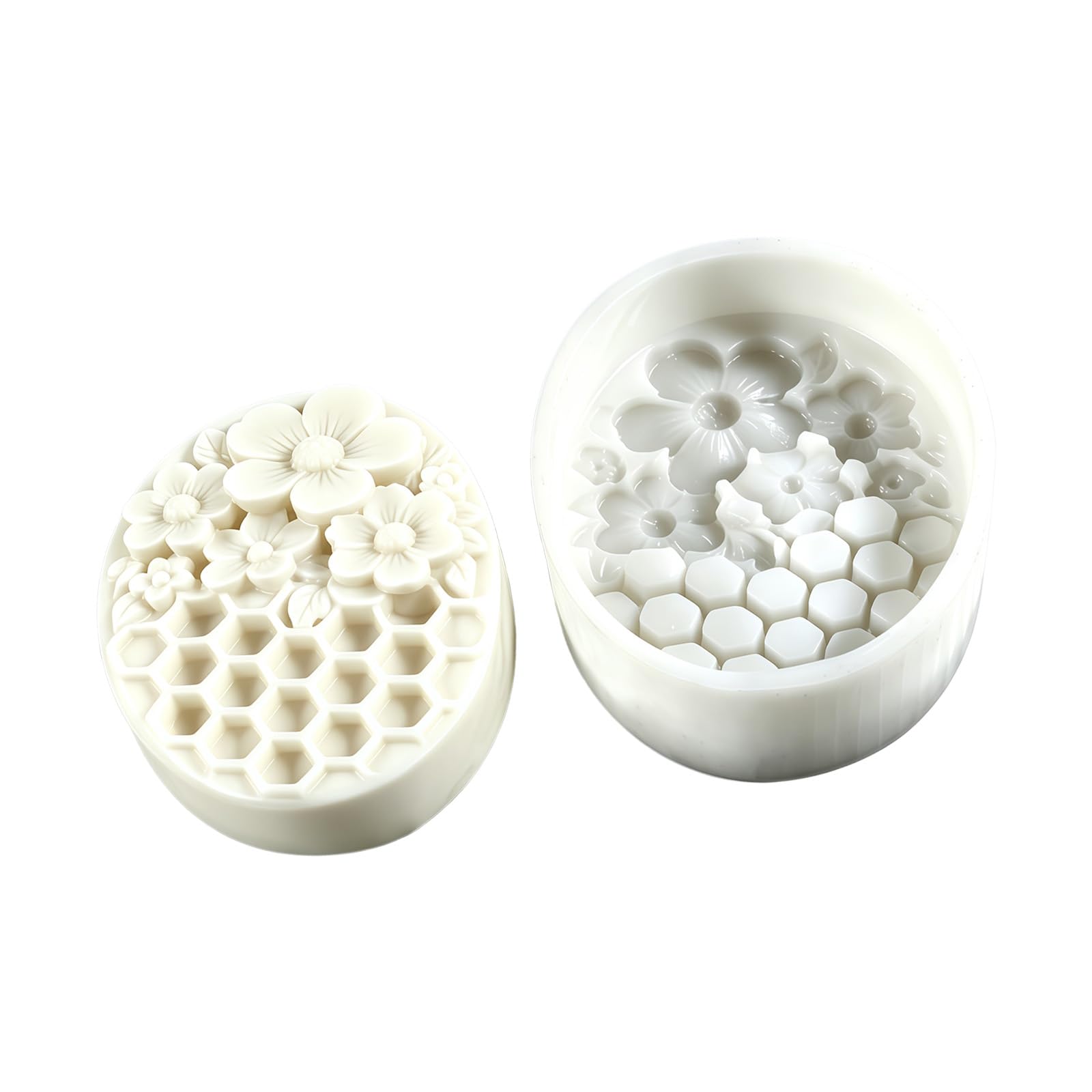 our fave Oval Shape Silicone Soap Mold Floral Embossing Silicone Mold for Soap Making Flower Molds