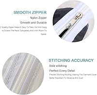 Vista 3 de Ruibo Funda Transparente para Perchero de Ropa, Funda para Perchero de Ropa con 2 Cremalleras Duraderas/Ropa Impermeable, Protector a Prueba