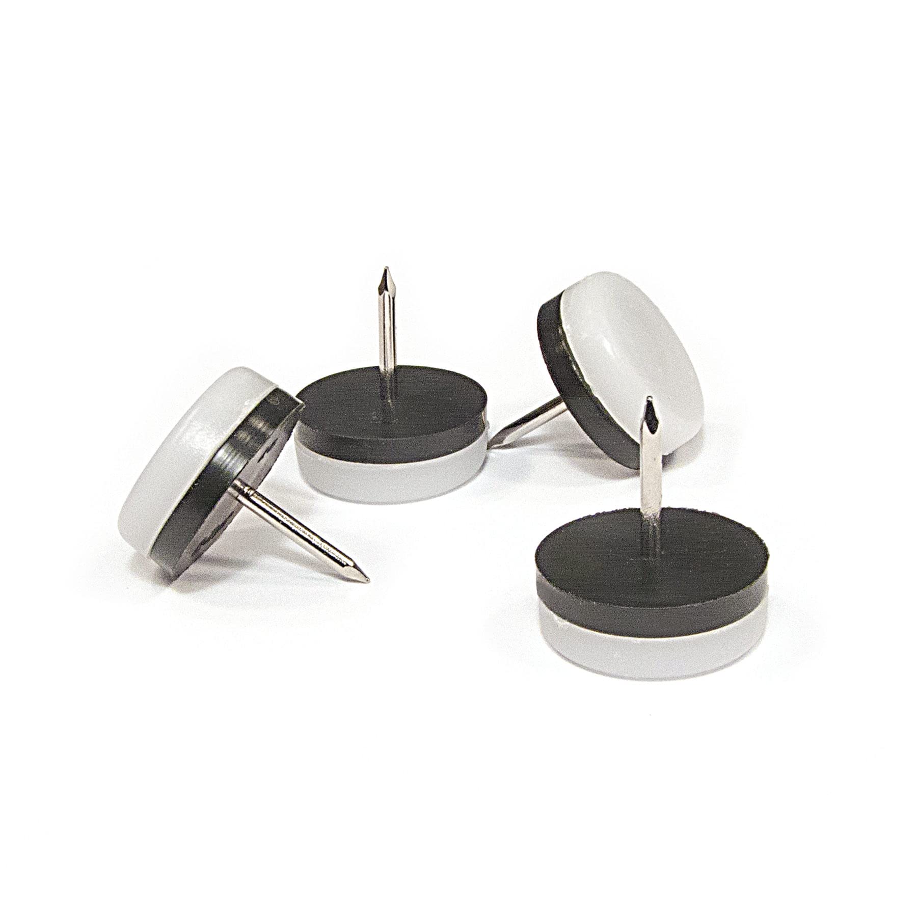 Glisse nail-on Richelieu à base rembourrée polypropylène blanc gris haute résistance