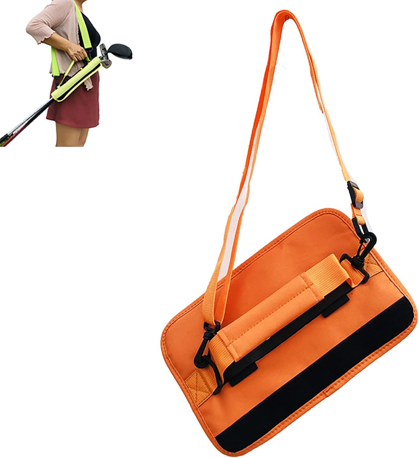 Yajun Golf Club Storage Bag Lightweight Carry Bags Oxford Cloth Sunday Golf Clubs Organizer Durable Sport Accessories,Orange : Sports & Outdoors