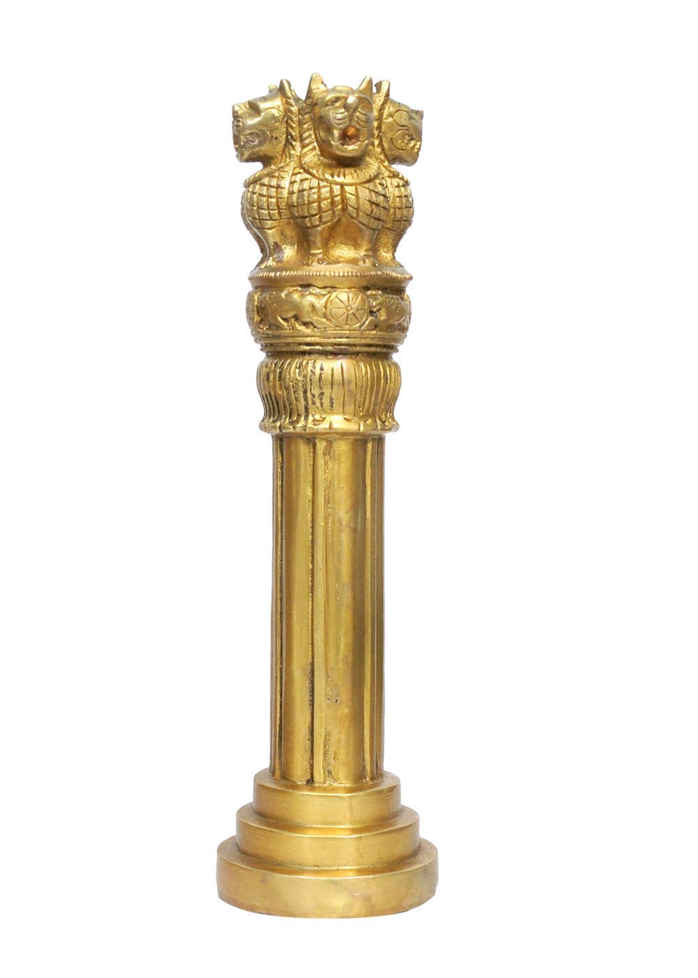 Buy PARIJAT HANDICRAFTBrass Ashoka Pillar Miniature National Emblem of