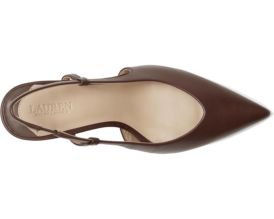 Lauren Ralph Lauren Khloe Leather Slingback Pumps - Top View