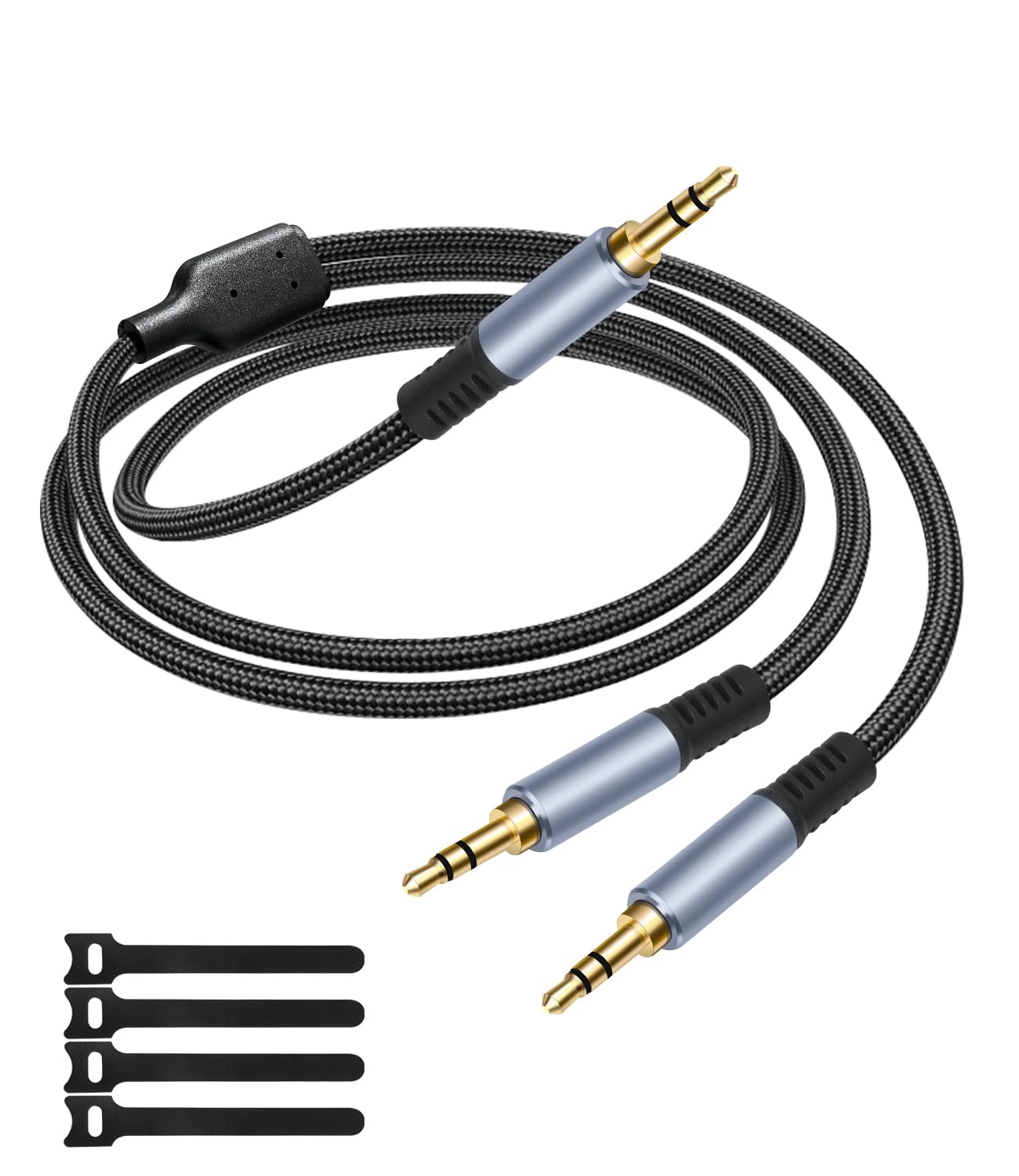 Kabel rozdzielający stereo TRS 0,3 cala (rozdzielacz 20 cm), męski na podwójny męski, 3,5 mm kabel stereo z rozdzielaczem Y, do głośników, słuchawek, telefonu komórkowego, laptopa, idealny do