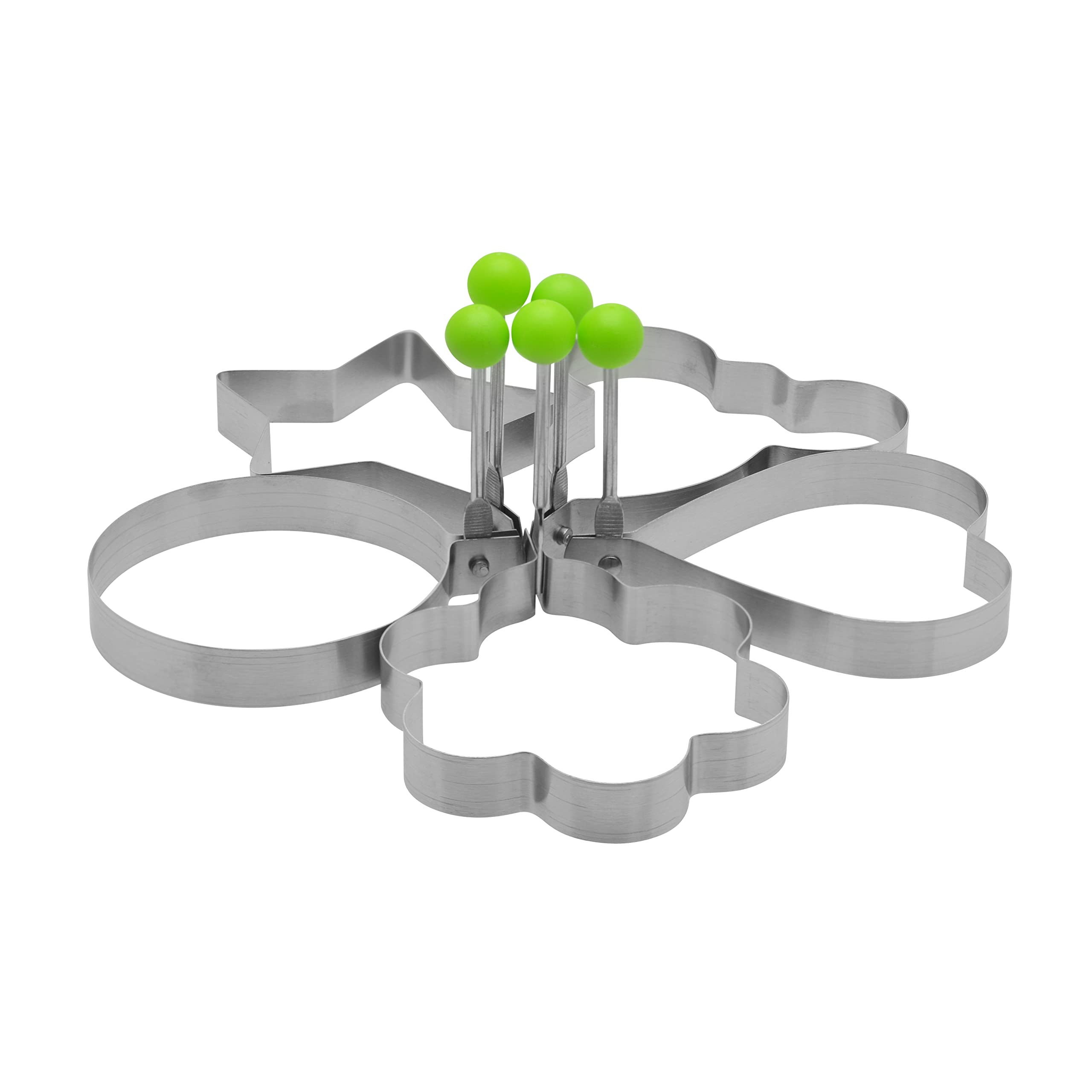 RAJ RK Baking Mould 5 Pc Set, Rntp32, Cookie Design Maker, Egg Design Maker, Dosa Design Maker, Chapati Design Maker