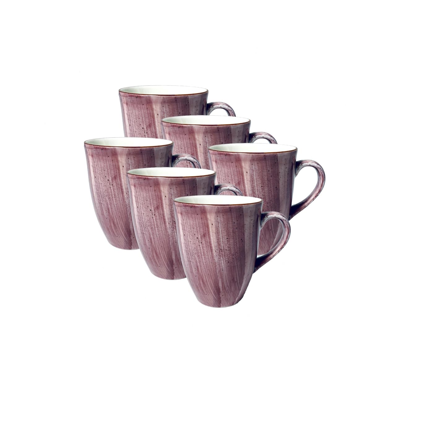 6x Bonna Aura Blackberry Conic Bockbecher 33cl Lila Porzellan ABBMUG03KKN Tasse Kaffeetasse Teetasse Geschirr