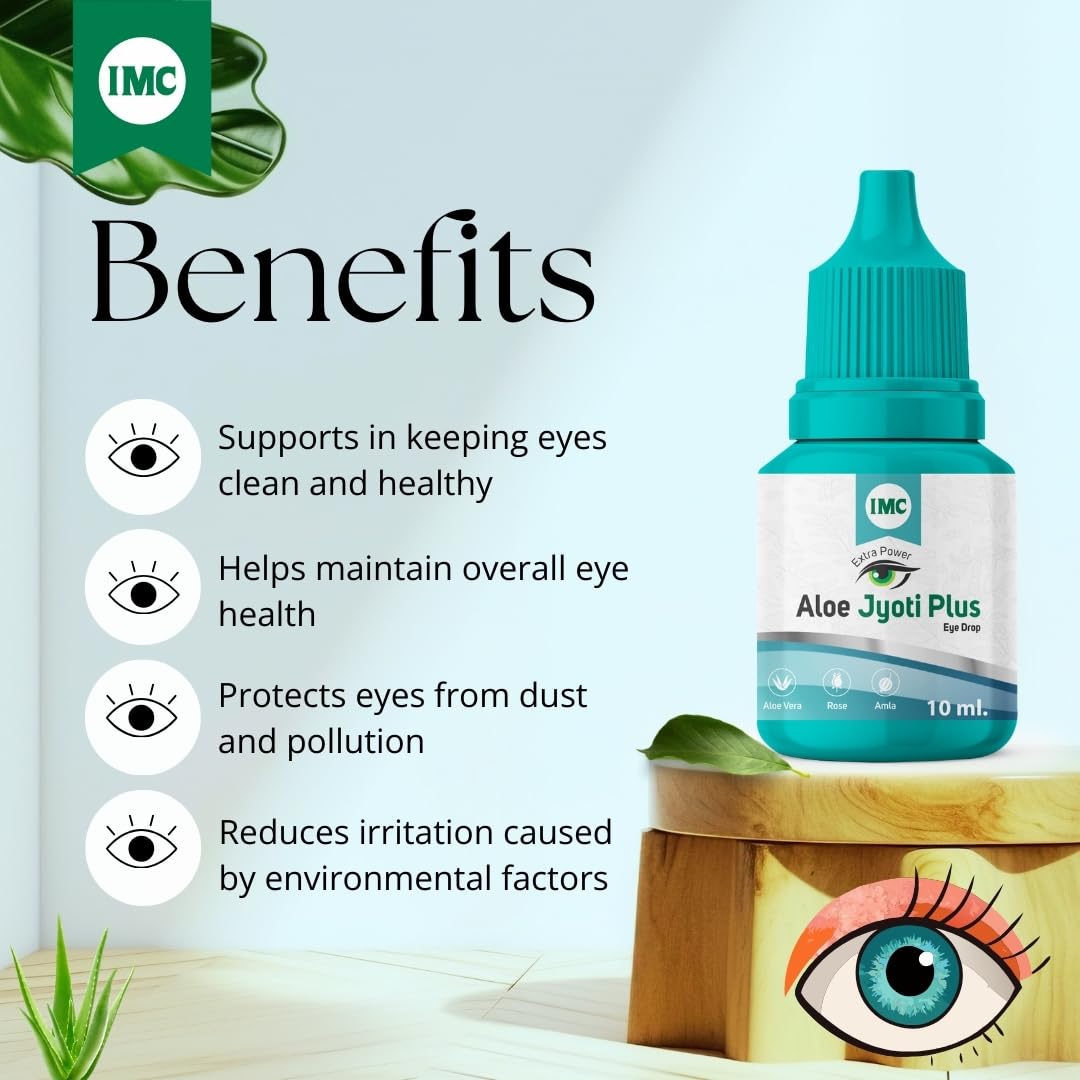 IMC Aloe Jyoti Plus Extra Power | Clean, Healthy Eyes, Pollution Protection | Eye Drops (10 ml) — Amazon image 4
