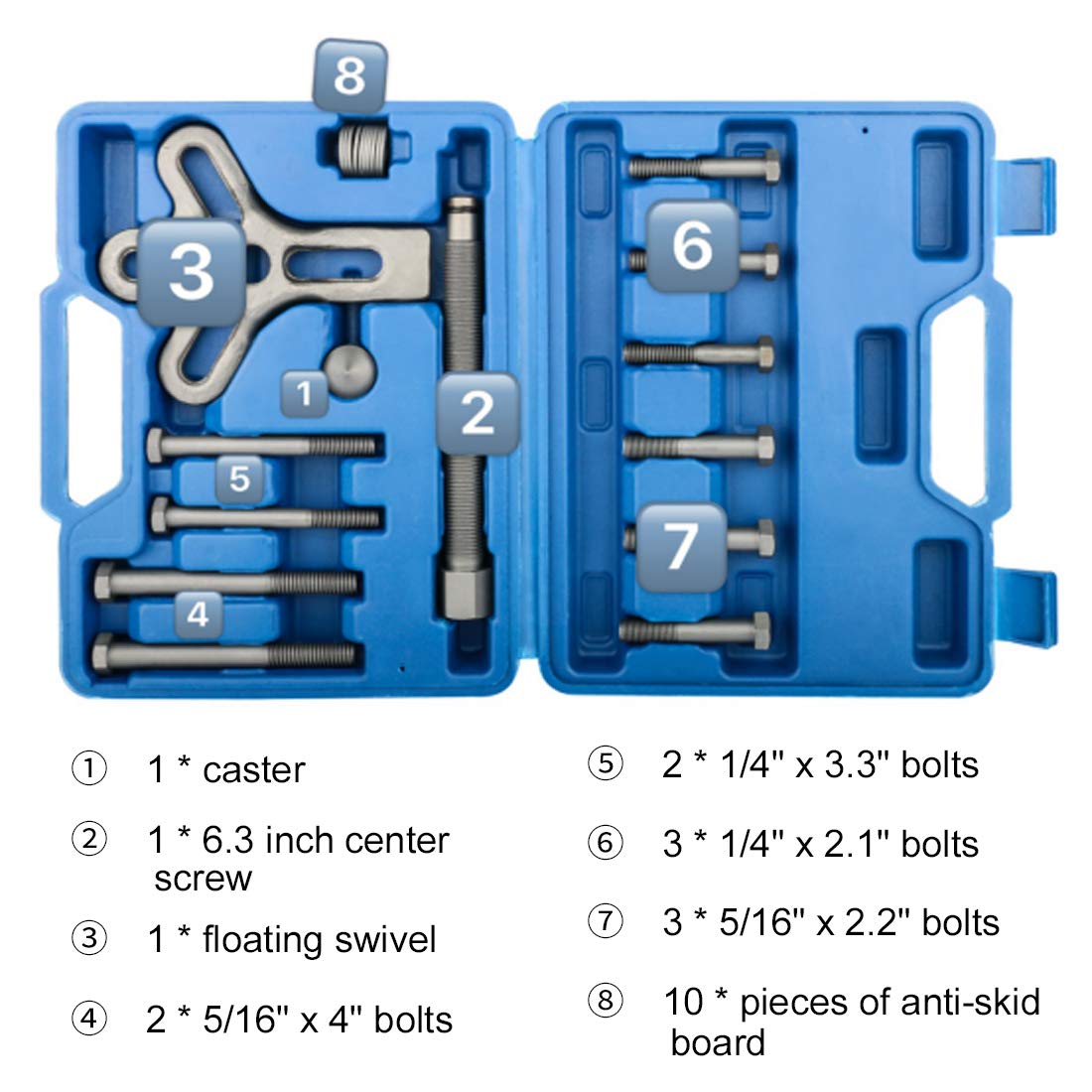MRCARTOOL Kit d'extracteur d'équilibreur harmonique 13 pièces, extracteurs de Volant 75-105mm / 29.5-41.3 Pouces pour Le démontage et l'assemblage du Volant de Voiture