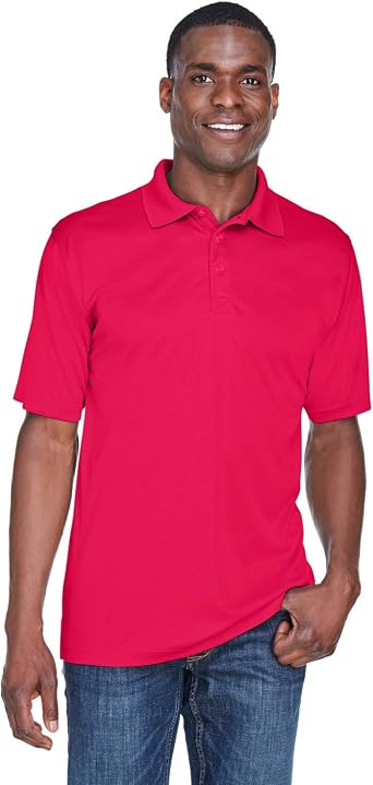 UltraClub Men's Cool & Dry Sport Interlock Polo Shirt