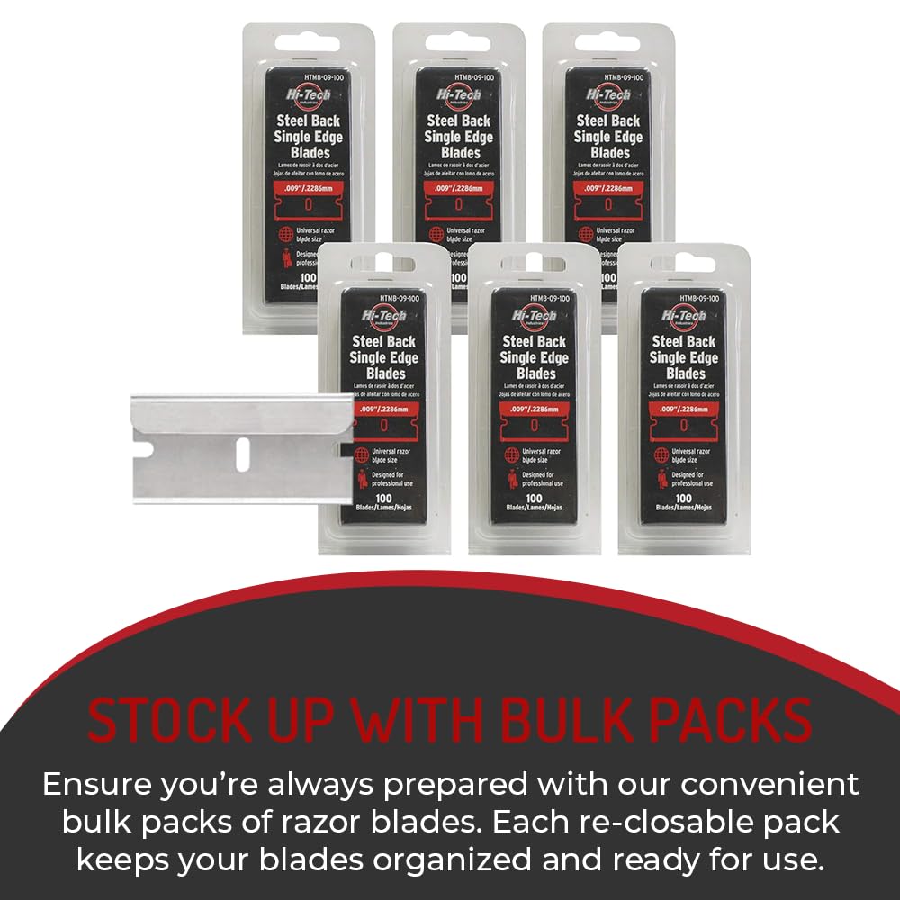 Single Edge Razor Blade, Stainless Steel, Available in Bulk Packs (600)