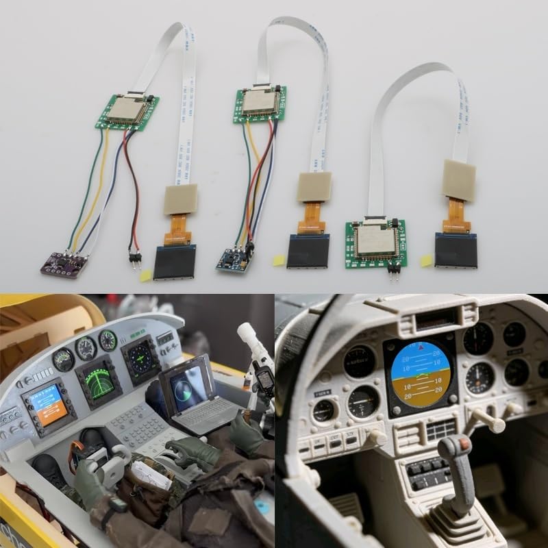 4.8-5.2V Panel Instrumentos Simulador Vuelo RC Multi Tamaño