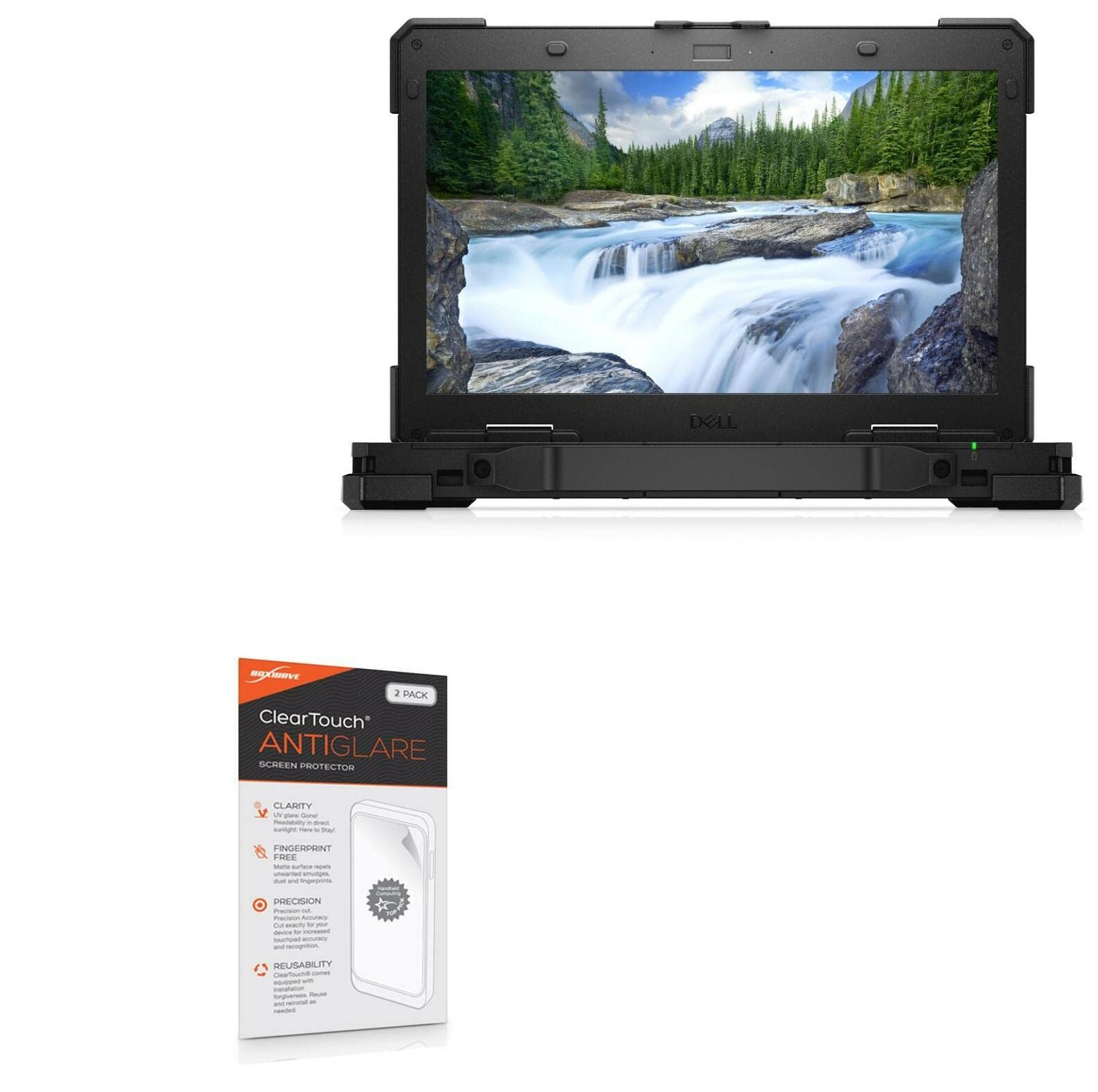 BoxWave Screen Protector Compatible with Dell Latitude 7330 Rugged Extreme Laptop (13 in) - ClearTouch Anti-Glare (2-Pack), Anti-Fingerprint Matte