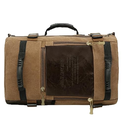 Mochila Mala Grande Espaçosa Masculina Feminina Dia a Dia Viagens Trabalho Camping De Bordo (marrom)